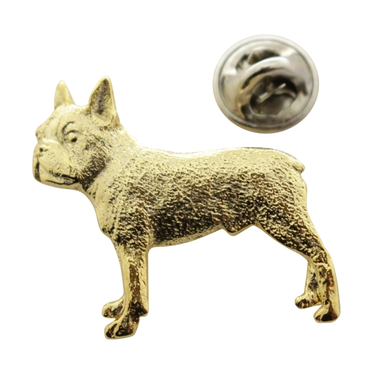 Boston Terrier Pin ~ 24K Gold ~ Lapel Pin ~ Sarah's Treats & Treasures